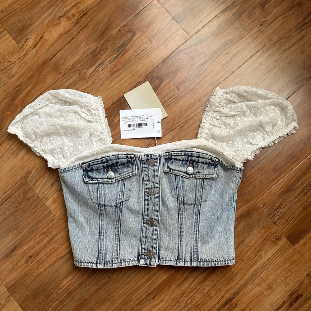Miss sixty denim corset top